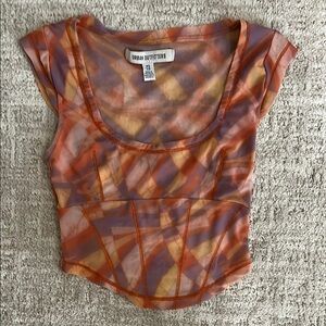 Urban Outfitters Multicolor Mesh Top